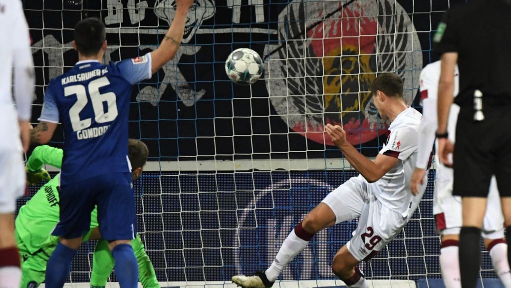 2. Fußball-Bundesliga: Karlsruher SC kassiert Schlappe gegen den 1. FC Nürnberg