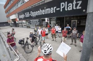 Der vernachlässigte Joseph-Süß-Oppenheimer-Platz ist seit langem Gegenstand von Diskussionen. Foto: Lichtgut/Julian Rettig
