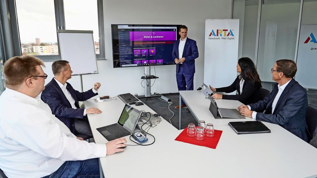 Handwerksfirma Arta in Ludwigsburg: Wo Malerbürste und Smartphone kombiniert werden