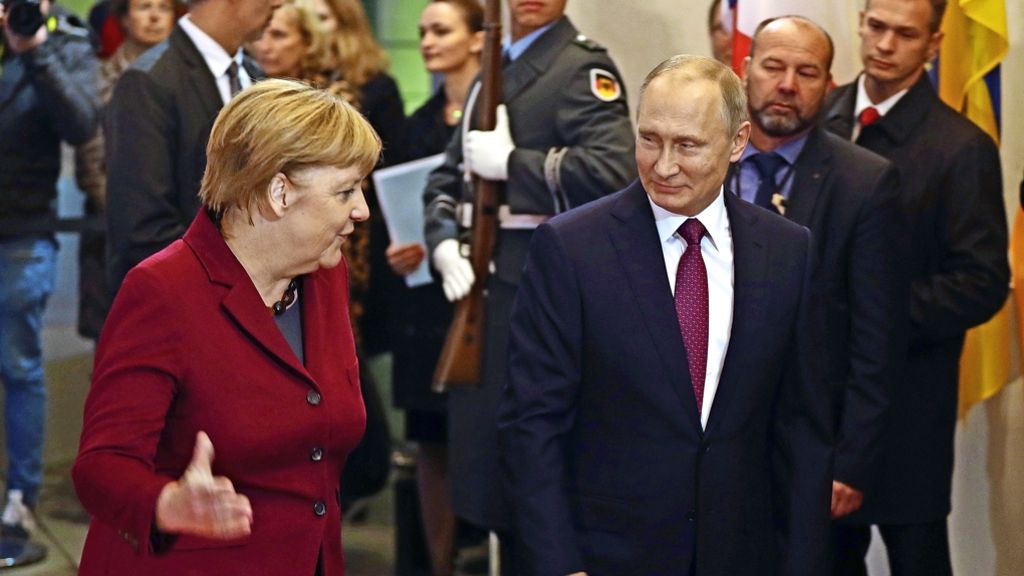 Russischer Präsident in Berlin: Feuerpause in Syrien zum Gipfel mit Putin