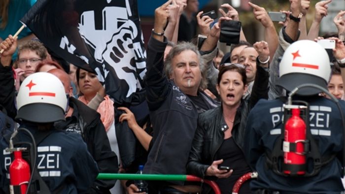 Antifa demonstriert auch ohne Nazis