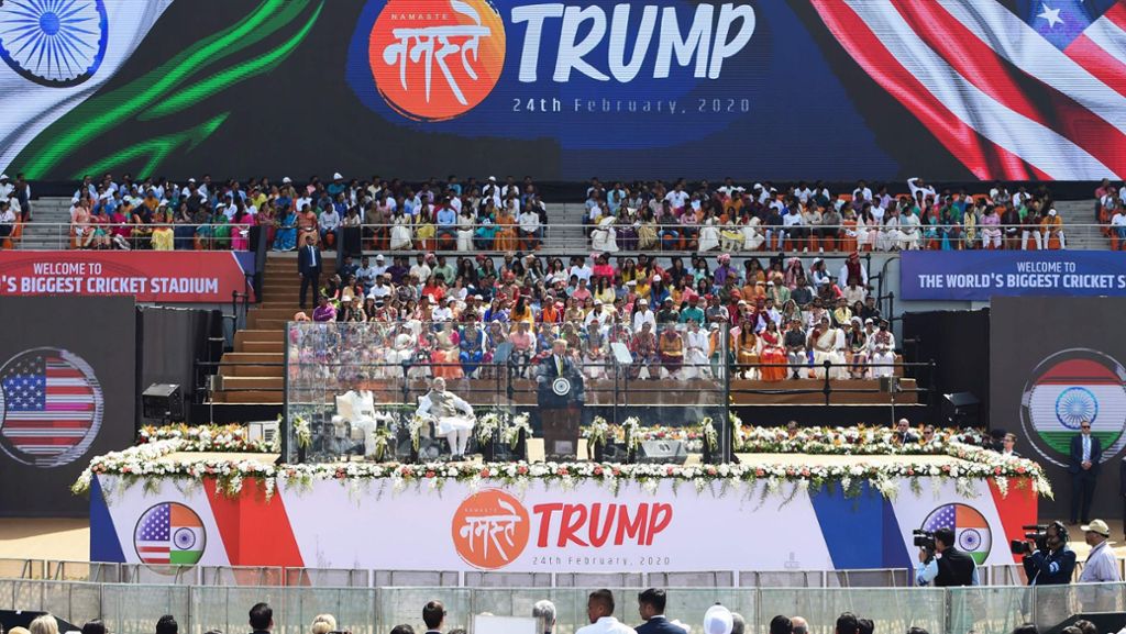 Donald Trump in Indien: Große Show für den US-Präsidenten