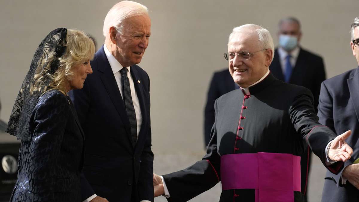 US-Präsident im Vatikan: Joe Biden zur Privataudienz bei Papst Franziskus eingetroffen