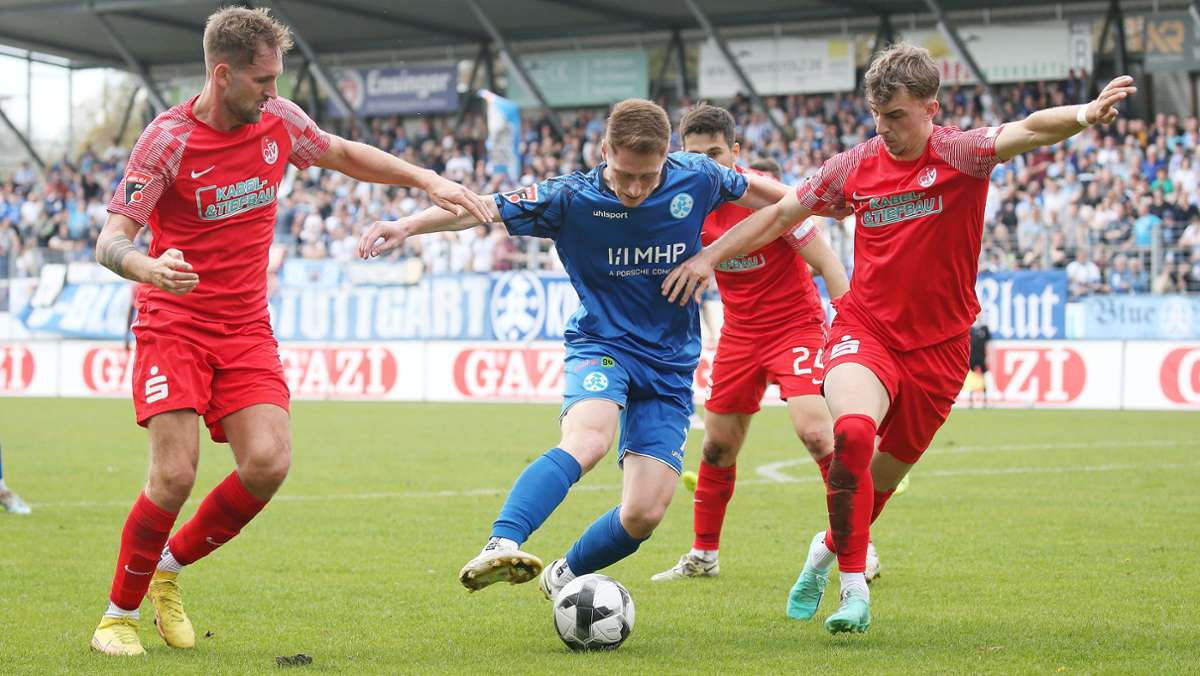 Stuttgarter Kickers gegen Offenburger FV: Kickers kommen zu Hause nicht über ein 1:1 hinaus