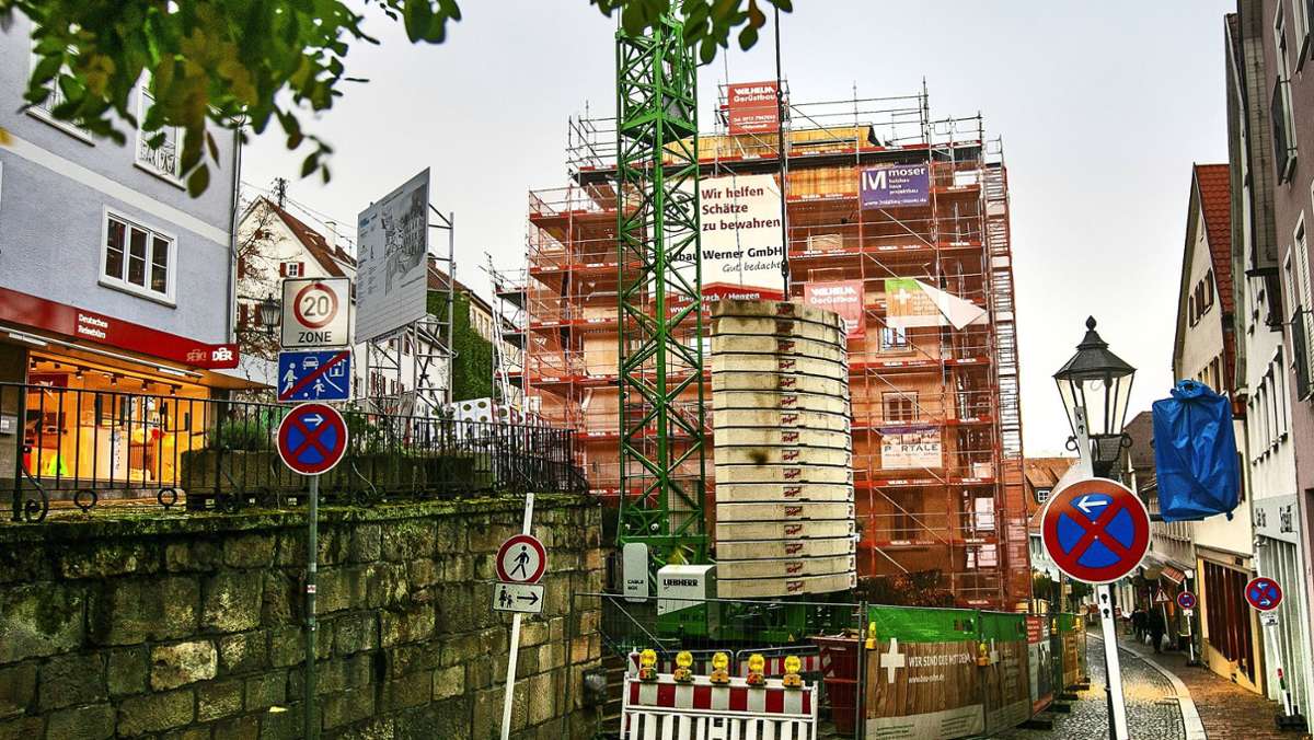 Nürtingens prominenteste Baustelle: Das Hölderlinhaus wird immer  teurer
