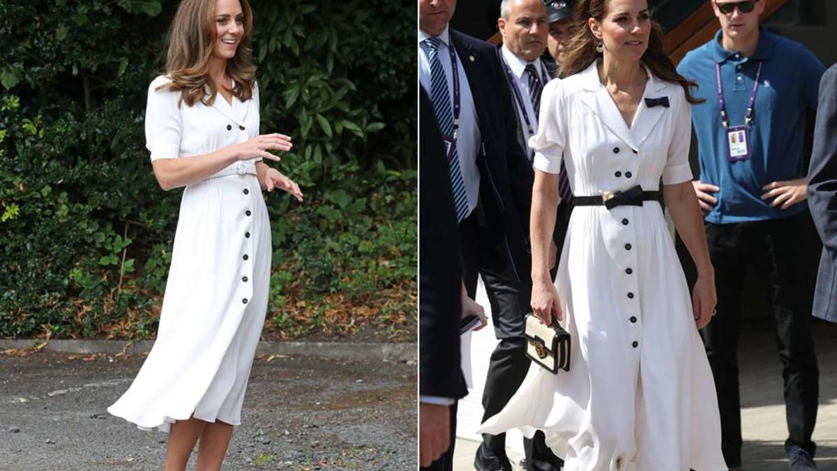 Herzogin Kate recycelt einen Look: Dieses Kleid trug sie schon in Wimbledon