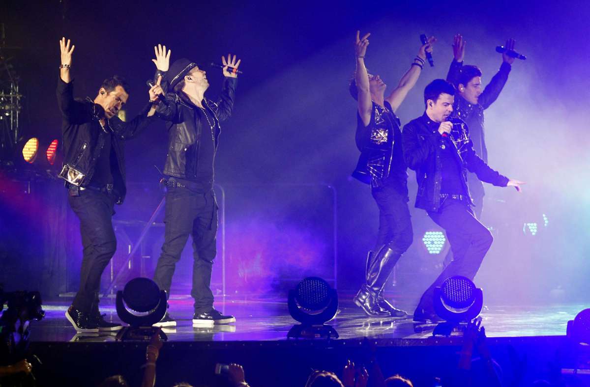 Die New Kids On The Block und Backstreet Boys ( NKOTBSB ) bei ihrem Konzert in der Stuttgarter Schleyerhalle.