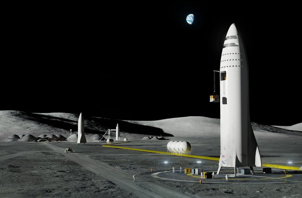 SpaceX plane derzeit die Entwicklung einer Mega-Rakete namens „Big Fucking Rocket“ (BFR), die ...