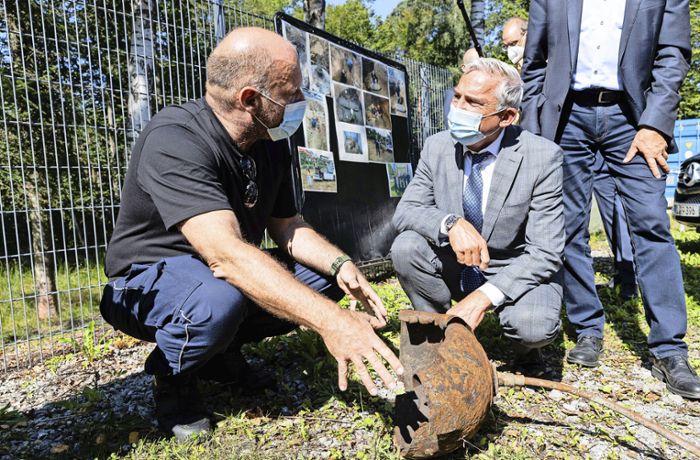Im Munitionslager im Kreis Böblingen: Seit 75 Jahren den Bomben auf der Spur