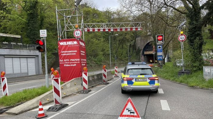 Wagenburgtunnel in Stuttgart gesperrt