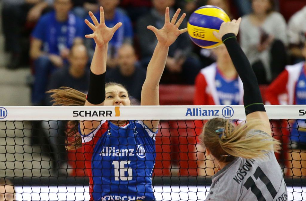 Michaela Mlejnkova und ihre Teamkameradinnen vom Volleyball-Bundesligisten Allianz MTV Stuttgart wollen die Tabellenführung am Wochenende verteidigen.