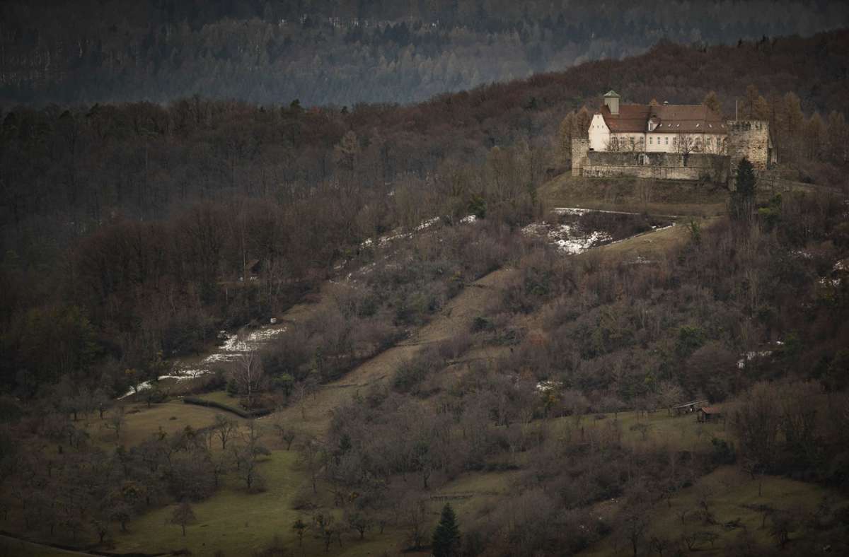 Oberhalb von Auenwald thront Schloss Ebersberg.
