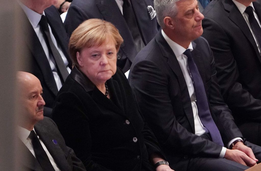 ... für Deutschland war Bundeskanzlerin Angela Merkel gekommen.