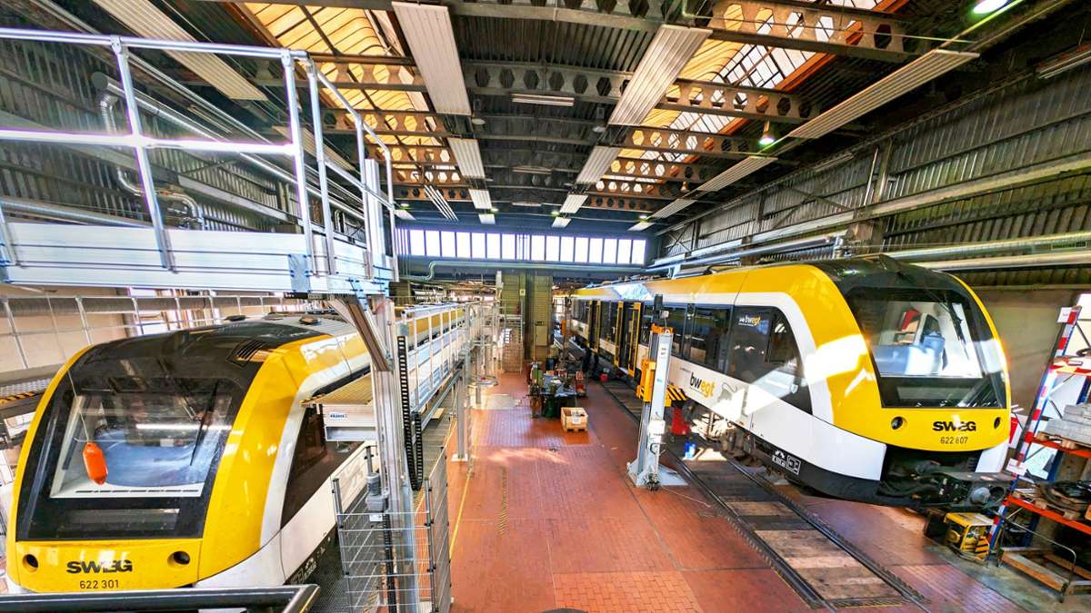 Zugverkehr in Baden-Württemberg: In der Lokwerkstatt hat Diesel Zukunft