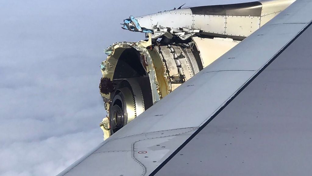 Riesen-Airbus A380 von Air France: Notlandung wegen massivem Triebwerkschaden