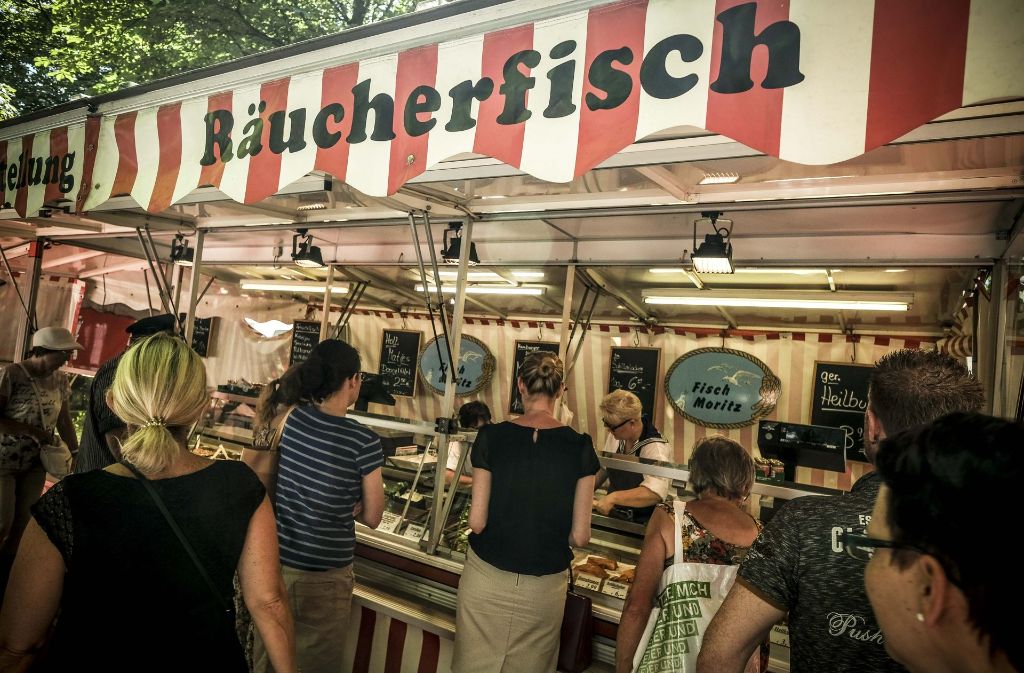 Eine Hamburger Spezialität: Räucherfisch.