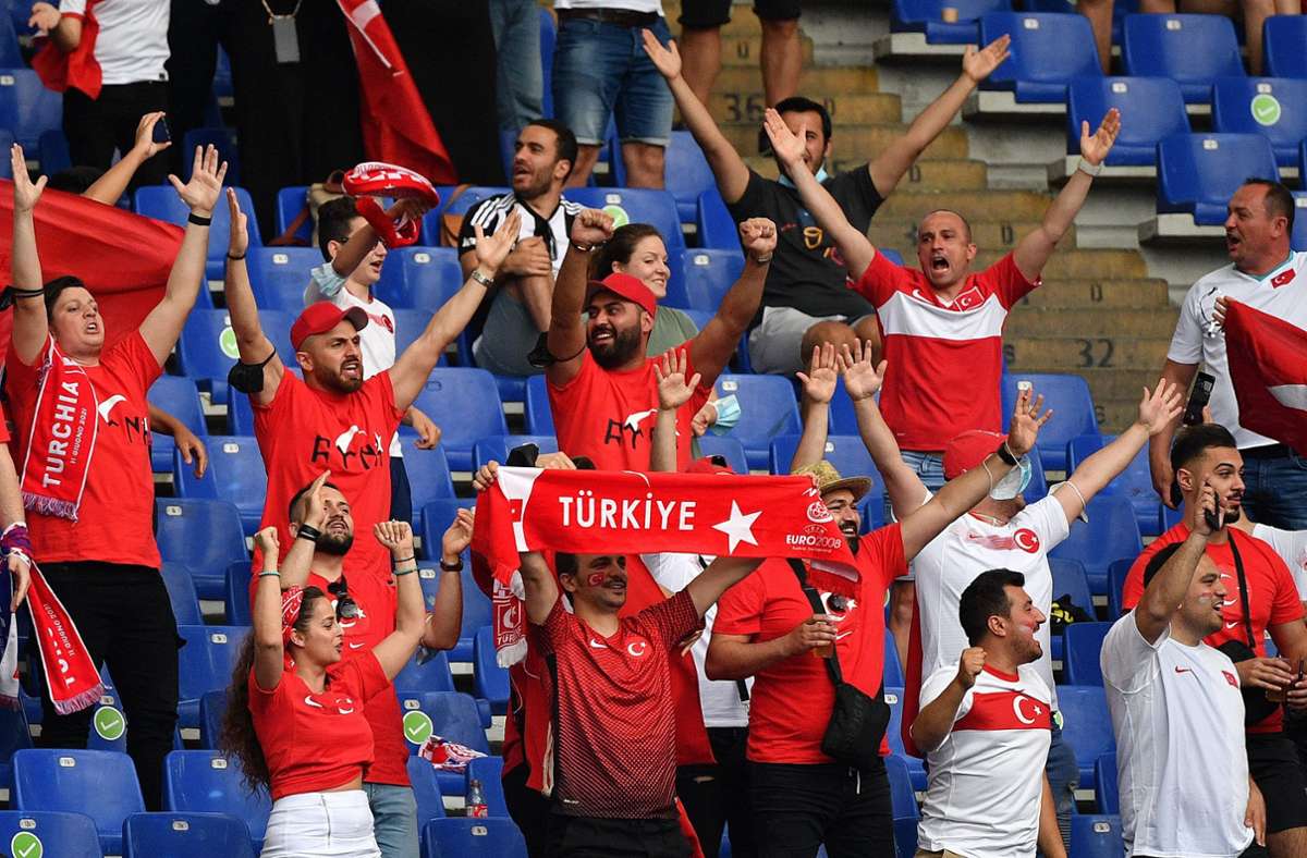 Türkei-Fans im Stadion
