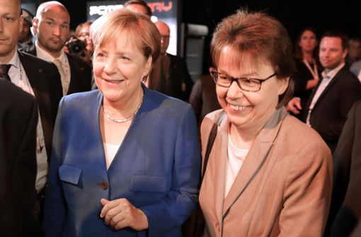 An Merkel herangepirscht