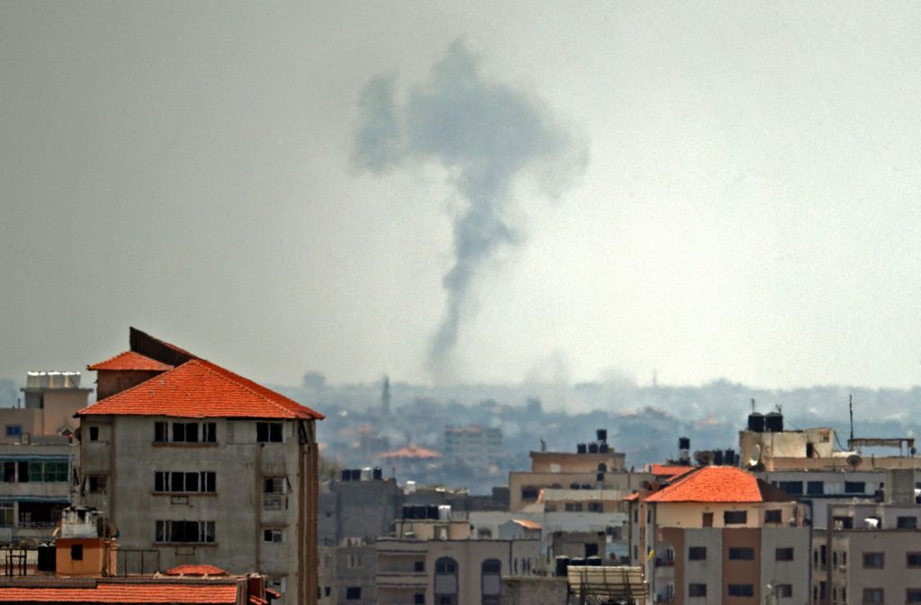 Es war das erste Mal seit Beginn der Proteste entlang der Gaza-Grenze am 30. März, dass Geschosse auf Israel abgefeuert wurden. Foto: AFP