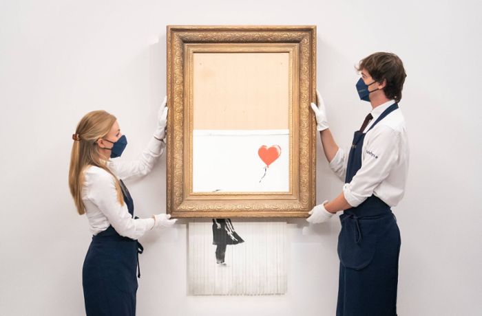 Banksys Schredder-Werk für 16 Millionen Pfund versteigert