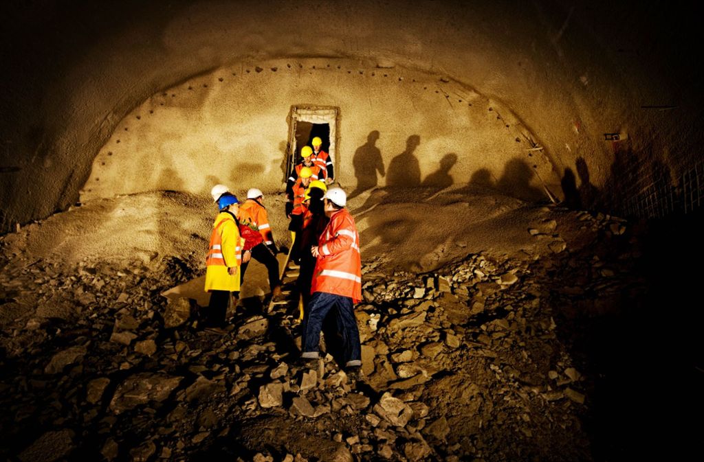 2008: Der Leutenbachtunnel wird gegraben.