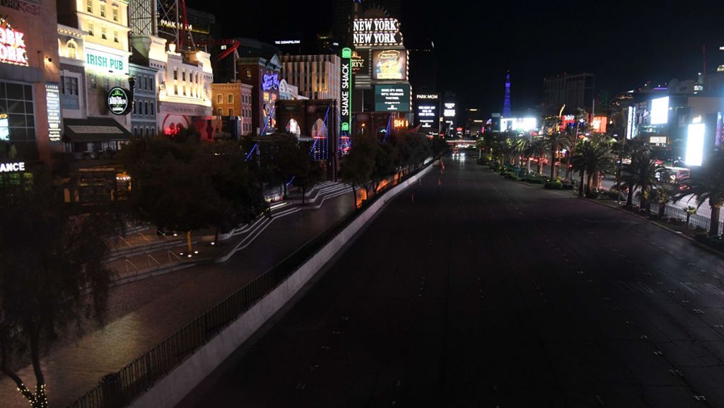 Während Corona-Lockdown: So gespenstisch sieht das menschenleere Las Vegas derzeit aus