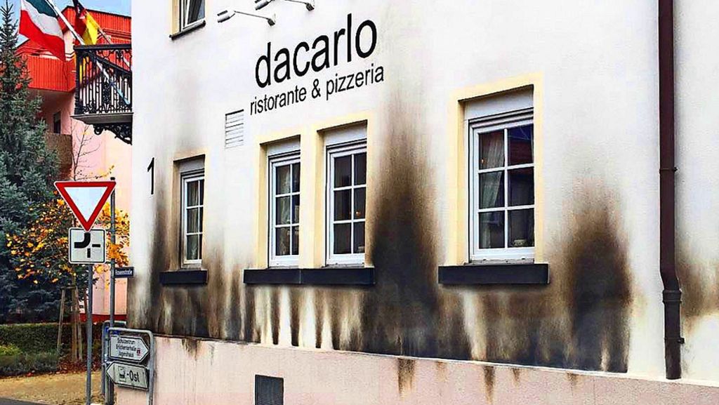 Brandanschlag auf Pizzeria  in Gerlingen: Polizei fasst einen Tatverdächtigen