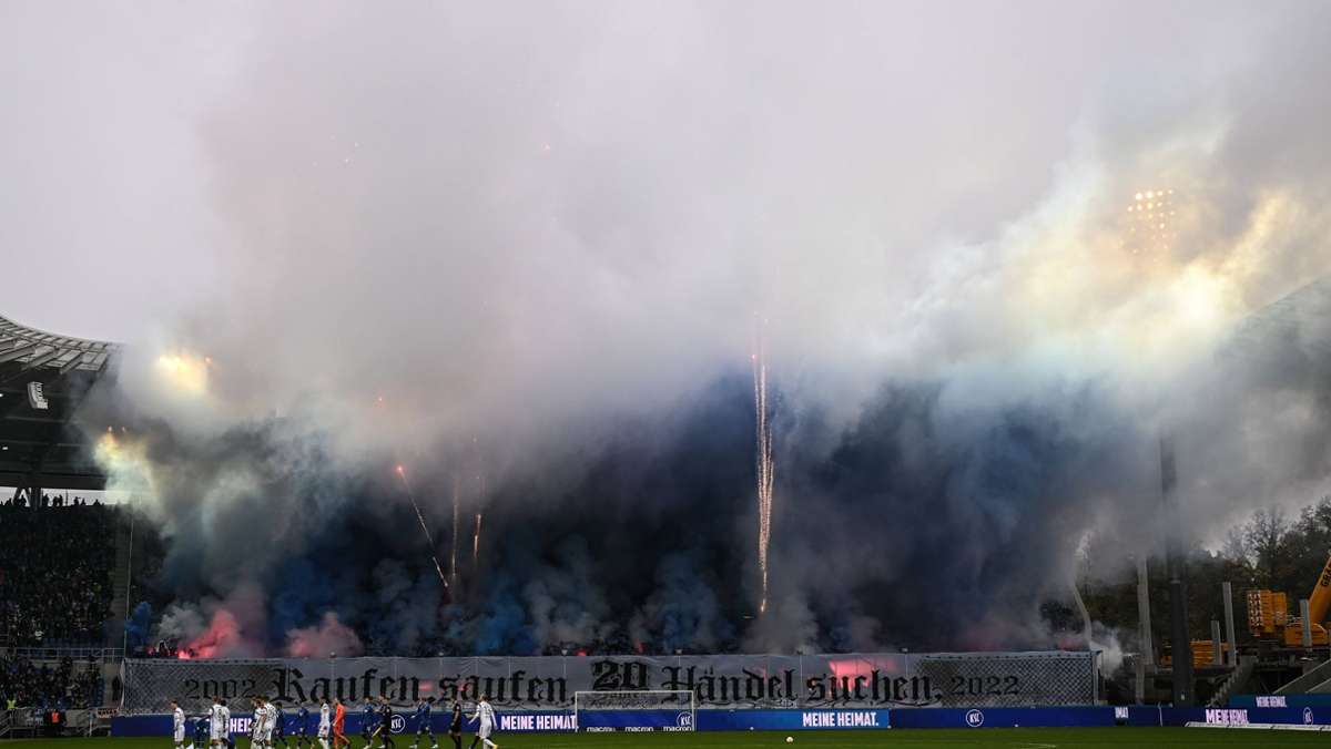 Karlsruher SC: Großrazzia wegen Pyrotechnik
