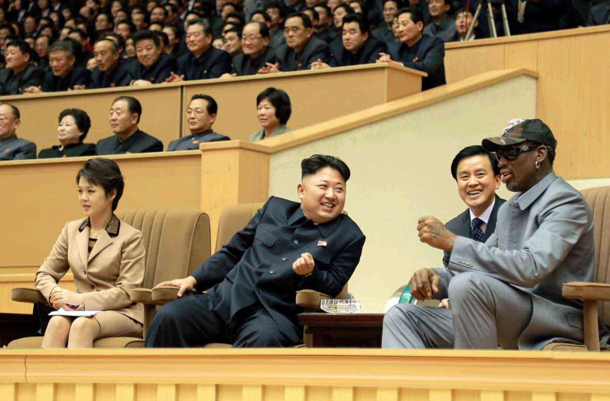 Immerhin kam es da zu einem Wiedersehen mit seinem Kumpel, dem nordkoreanische Machthaber Kim Jong-Un.