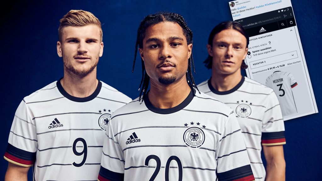 EM-Trikot des DFB-Teams: Adidas schreibt zwei Spielernamen  falsch