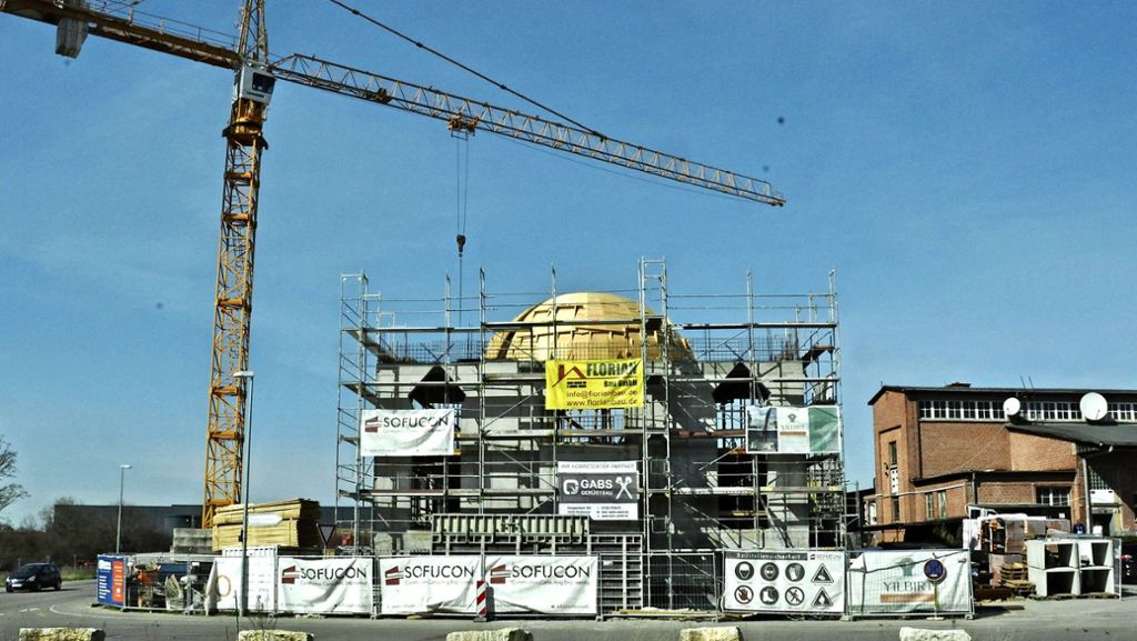 Bauprojekt in Kornwestheim: Die neue Moschee nimmt langsam Gestalt an