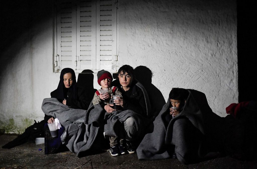 Auf Lesbos sind etliche Flüchtlingskinder gestrandet. Foto: AFP/LOUISA GOULIAMAKI