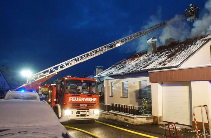 200.000 Euro Schaden nach Feuer in Wohnhaus