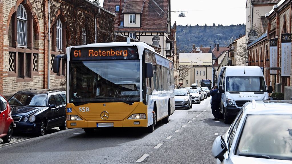 Verkehrskonzept für Untertürkheim: Idee: Buslinie  von Rotenberg nach Rüdern