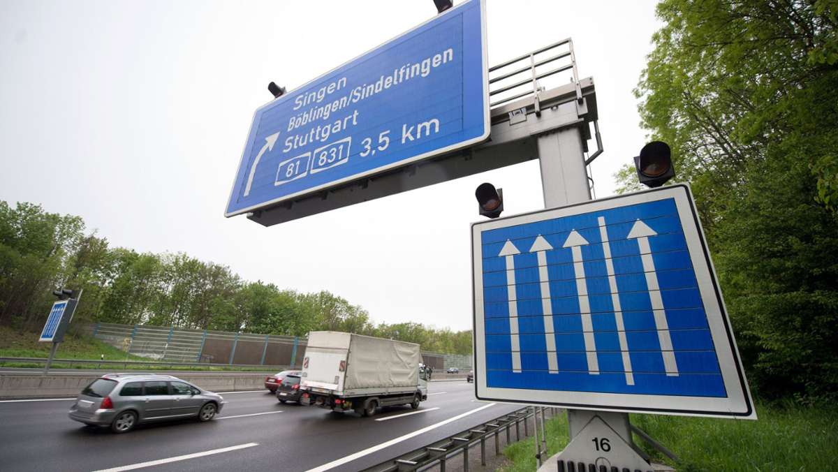 Autobahn 81 zwischen Stuttgart und Ludwigsburg: Seitenstreifen der A 81: Zeitweise Freigabe kommt