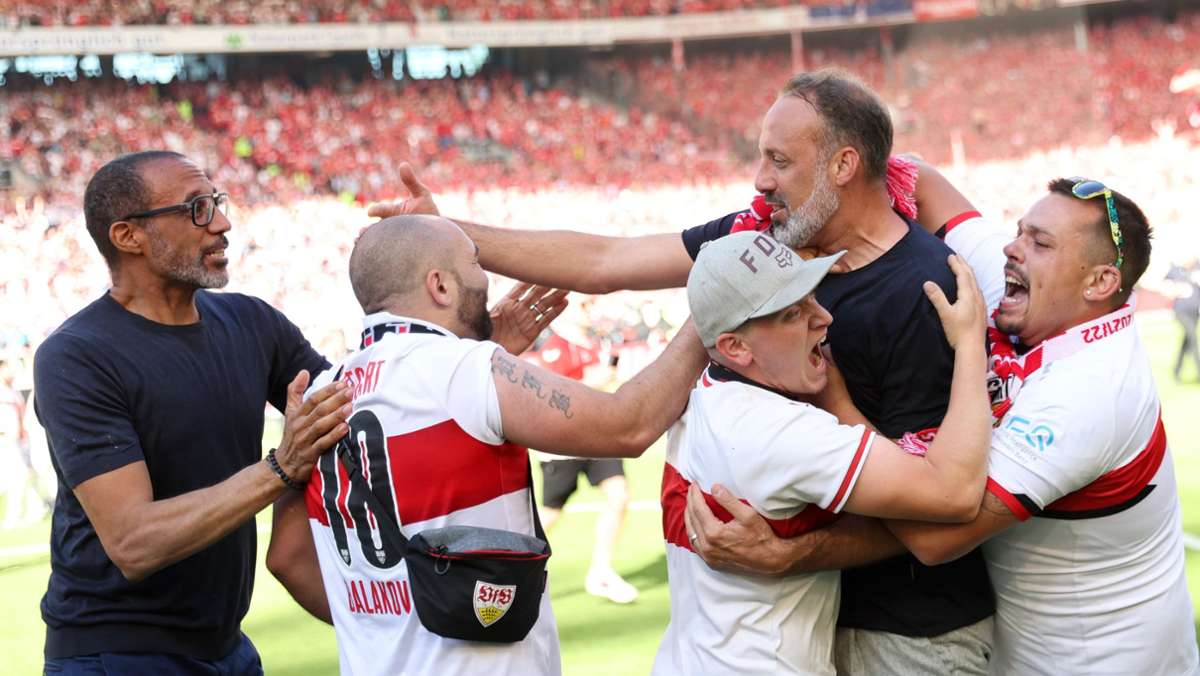 VfB Stuttgart schafft den Klassenverbleib: Die emotionalsten Bilder der VfB-Rettung