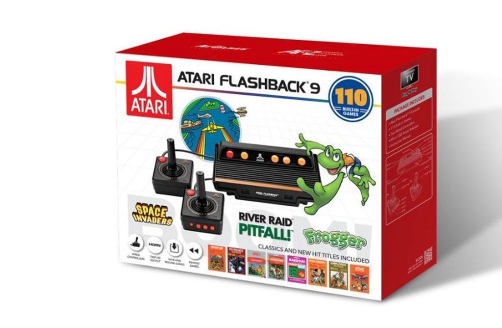Bis der offizielle Atari-Nachbau erscheint, hilft AT Games aus: Mit dieser Konsole lassen sich „Pitfall!“ und „Frogger“ auf einem modernen TV nachspielen.