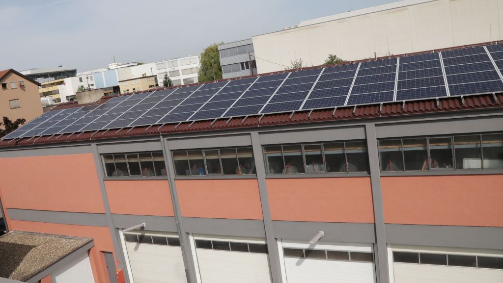 Neue Photovoltaik-Anlage: Die Sonne über Fellbach lädt den Akku auf