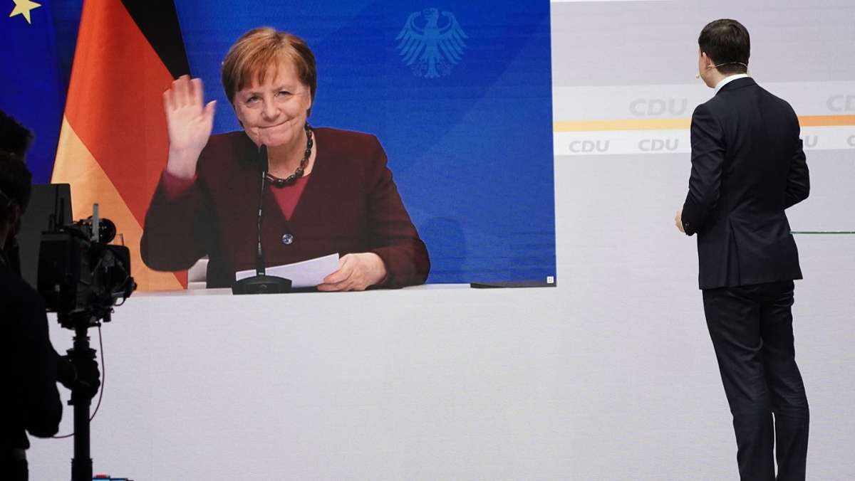 CDU-Parteitag: Angela Merkel: Wünsche mir ein Team