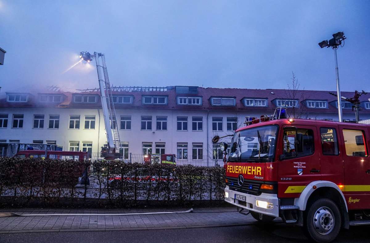 Weitere Bilder des Großbrandes auf dem Bosch-Gelände in Wernau.
