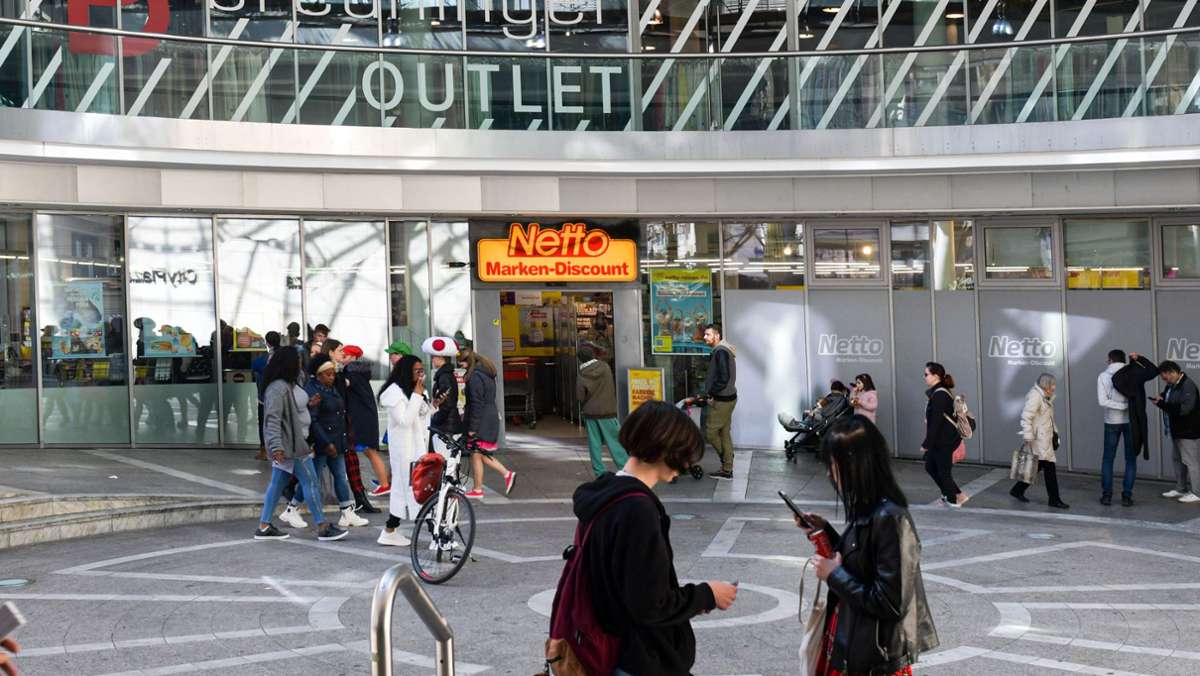 Stuttgarter Innenstadt: Netto-Filiale am Rotebühlplatz  ist geschlossen