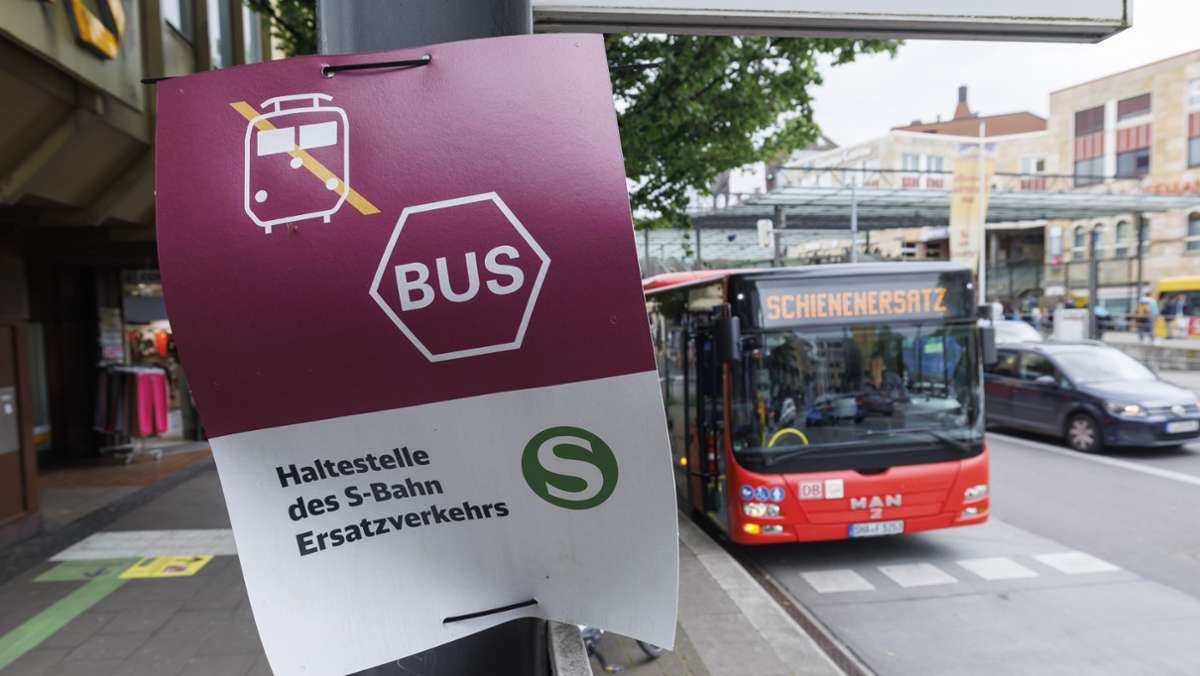 Bahnsperrungen in Stuttgart: Ersatzverkehr nach Waiblingen endet – diese neuen Baustellen kommen
