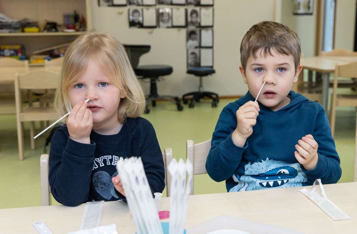 Von Mittwoch an ist in den Kindertagesstätten wieder morgendliches Nasebohren angesagt Foto: Stefanie Schlecht