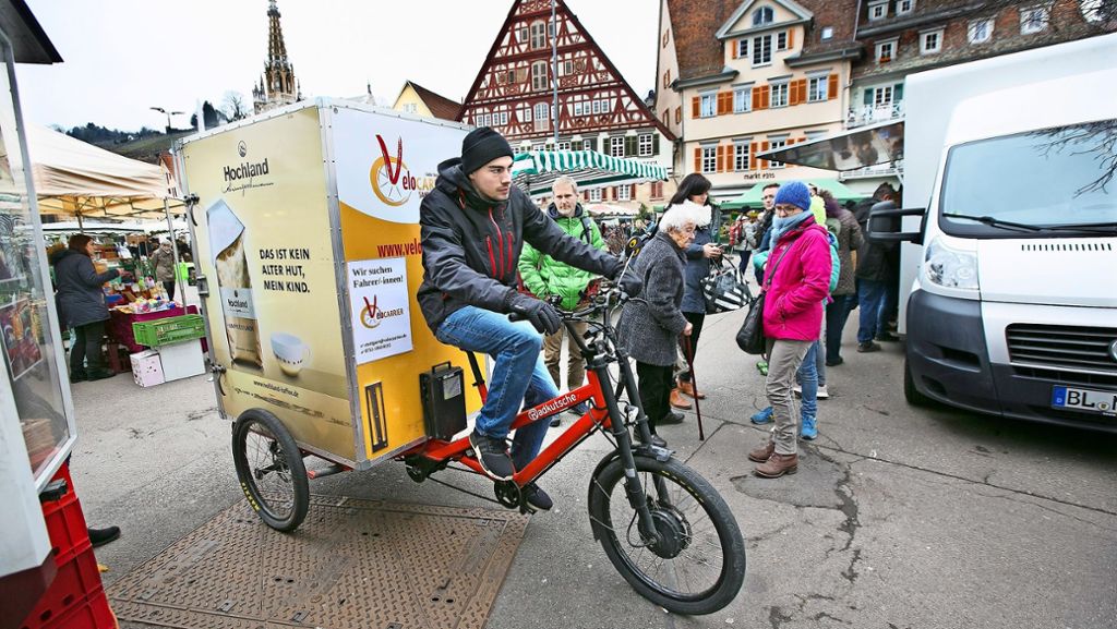 Klimakampagne Esslingen: Kostenloser Lieferservice für Marktkunden