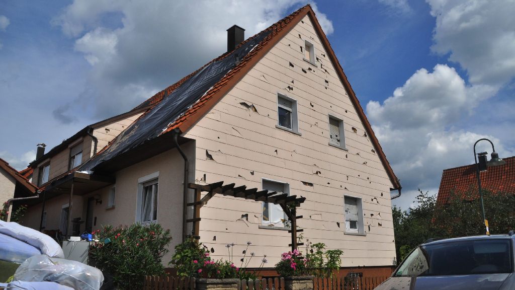 Unwetter in der Region Stuttgart: Schaden durch Hagel auf mehr als eine Milliarde Euro geschätzt