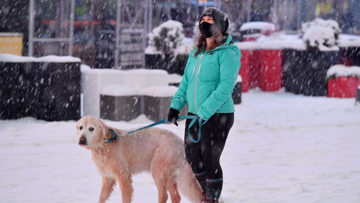 Ausnahmezustand in New York: Halber Meter Schnee? Wintereinbruch legt US-Metropole lahm