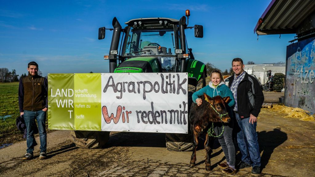 Streik zur grünen Woche: Landwirte gehen in Stuttgart auf die Straße