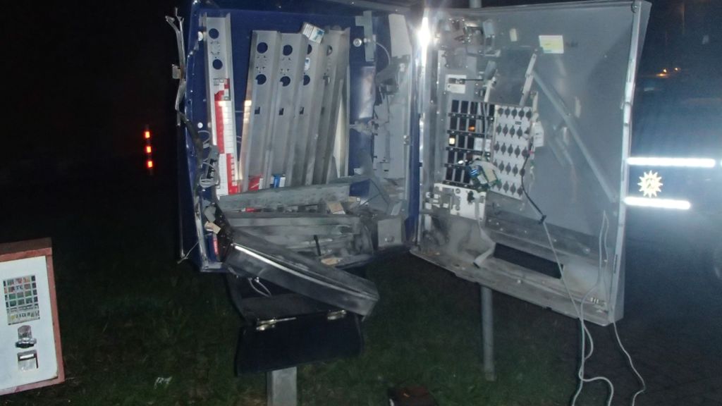 Zigarettenautomat gesprengt: Rätsel um die Automaten-Bomber
