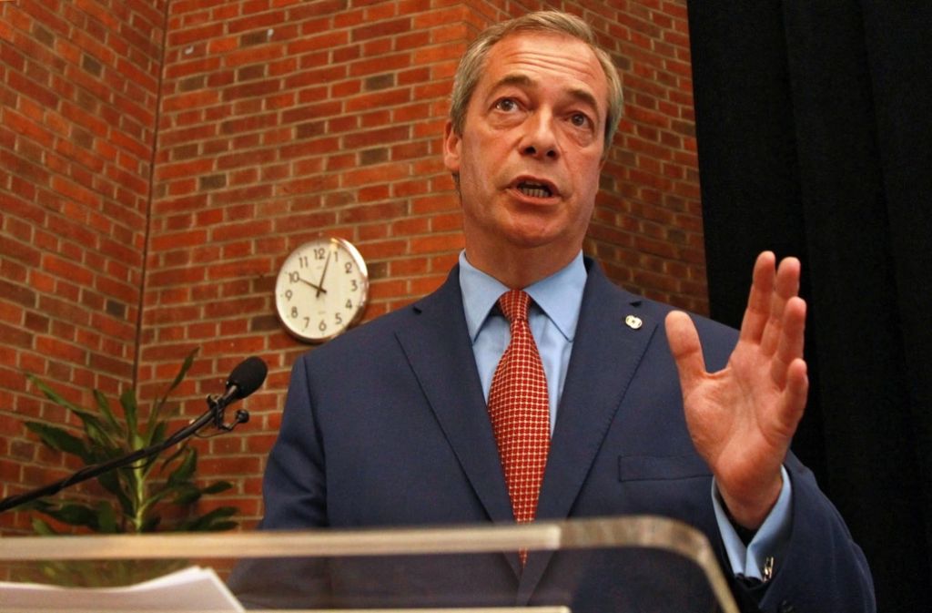 Nigel    Farage legt sein Amt als Parteichef von Ukip nieder. Foto: dpa