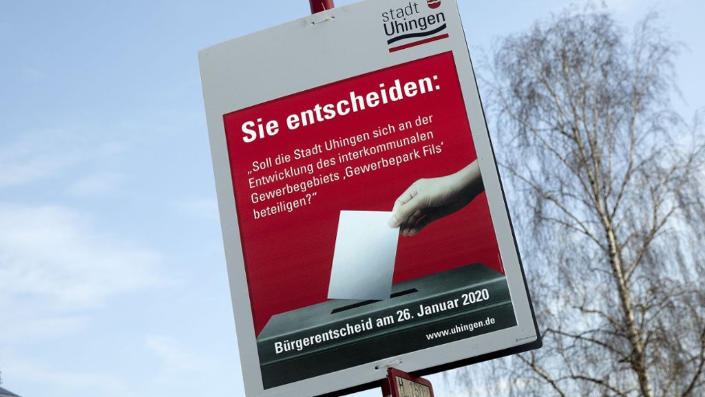 Bürgerentscheid in Uhingen: Klares Nein zum  Gewerbepark